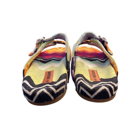 Missoni Sandals Double Zigzag Slide Buckle Strap Italy Vacation Summer Boho US12 main image 14